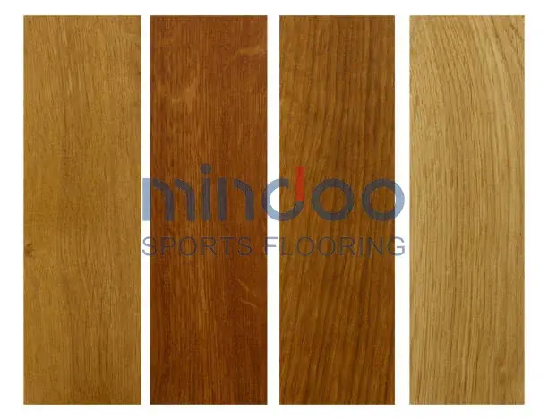 Different colored wood flooring