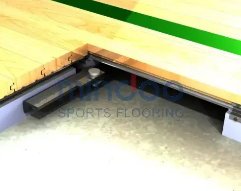 Anchored Wood Basketball Floors-mindoo-ball courts