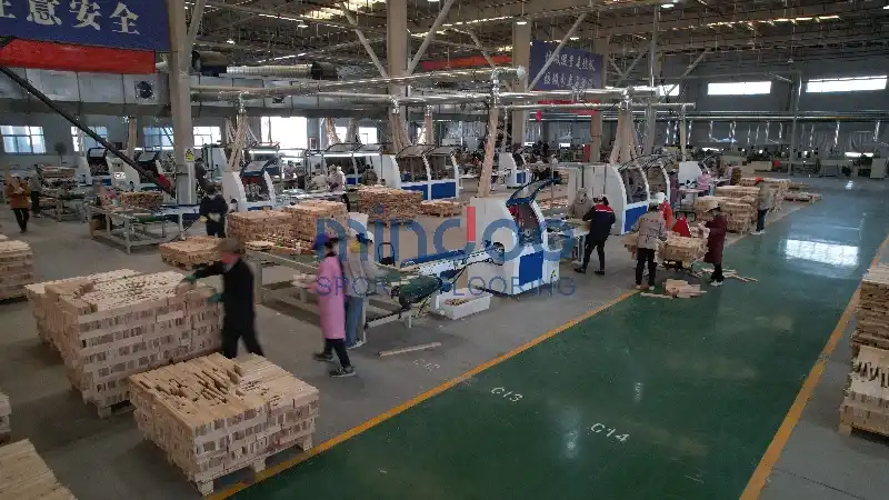 mindoo sports wood flooring manufacturing factory