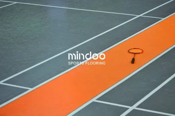 vinyl badminton floor placement-mindoo-vinyl sports flooring