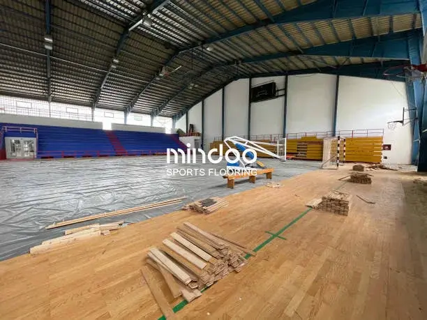 Premium gymnasium floor installations